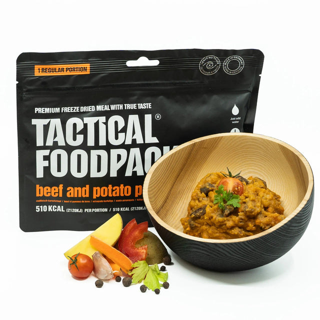 Tactical Foodpack - Rindfleisch und Kartoffeln (515 kcal)-Feldrationen und MREs-Tactical Foodpack-GearFreak.de-1