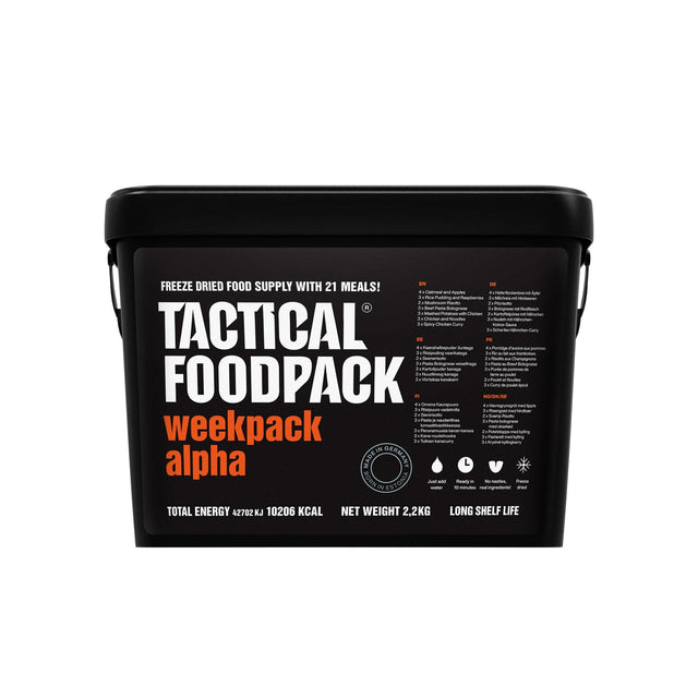 Tactical Foodpack - Wochenpaket Alpha Feltration, 21 Mahlzeiten, 10.206 Kcal-Feldrationen und MREs-Tactical Foodpack-GearFreak.de-1