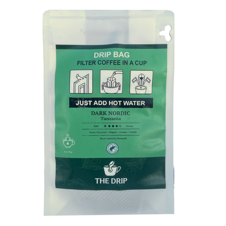 The Drip - Kaffe Drip Bags, Dark Nordic 4-pak-Frysetørret mad & Feltrationer-The Drip-GearFreak.de-1