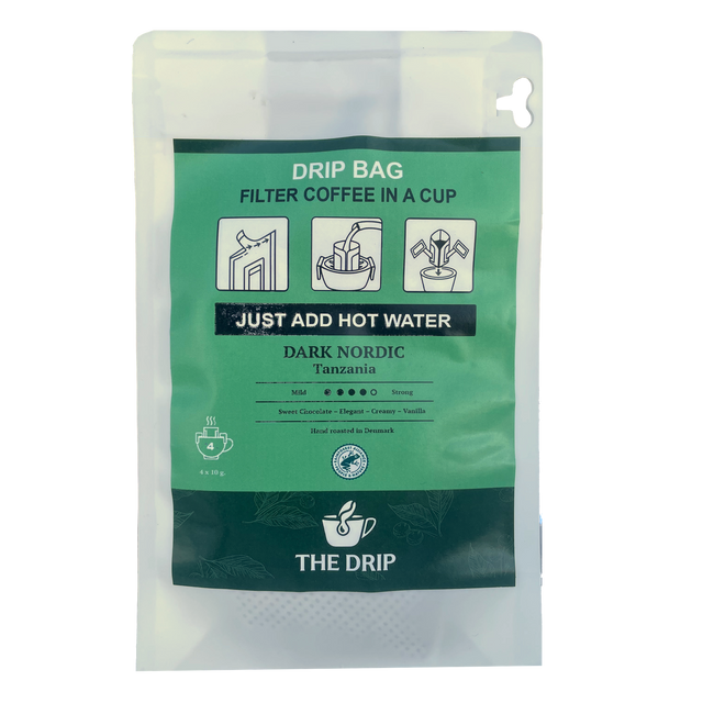 The Drip - Kaffe Drip Bags, Dark Nordic 4-pak-Frysetørret mad & Feltrationer-The Drip-GearFreak.de-1
