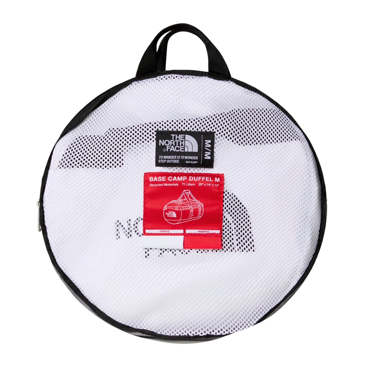 The North Face - Base Camp Duffel Bag Medium 71L // Weiß/ Rot-Duffel Bags-The North Face-GearFreak.de-4