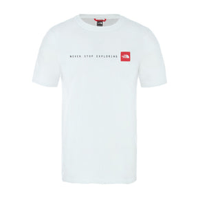 The North Face - Never Stop Exploring Herren T-shirt // Weiß-Outdoor-T-Shirts - Herren-The North Face-GearFreak.de-1