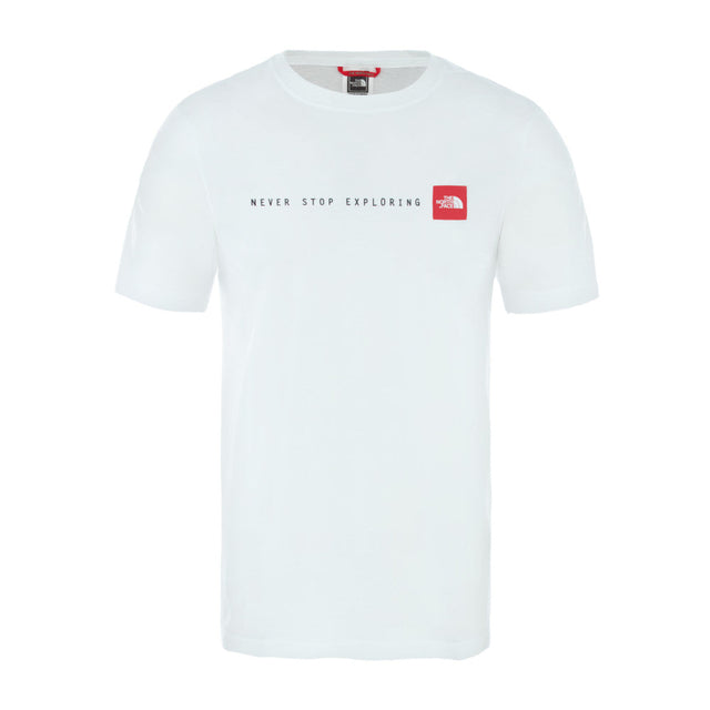 The North Face - Never Stop Exploring Herren T-shirt // Weiß-Outdoor-T-Shirts - Herren-The North Face-GearFreak.de-1