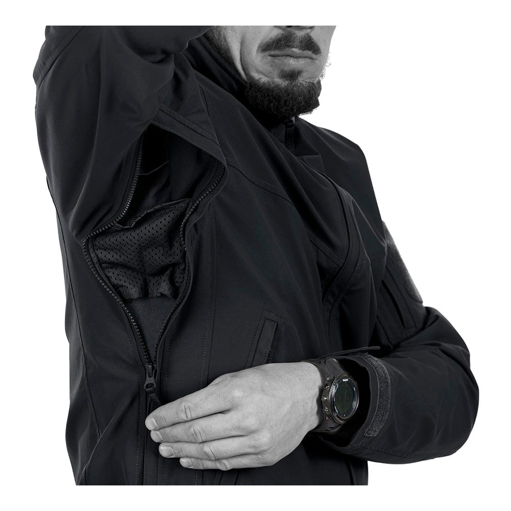 UF PRO - Delta Eagle Gen. 3 Tactical Softshell Herrenjacke // Schwarz-Polizei- & Wachjacken-UF PRO-GearFreak.de-3