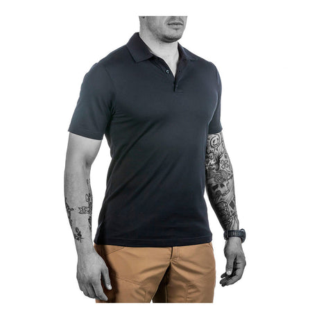 UF PRO - Urban Herren Polo // Schwarz-Outdoor-T-Shirts - Herren-UF PRO-GearFreak.de-1