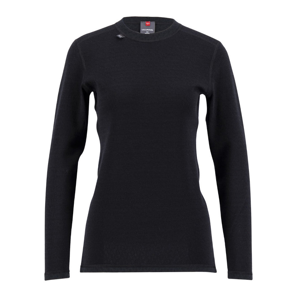 Ulvang - Comfort 200 Hemd mit Rundhalsausschnitt // Schwarz-Pullover - Damen-Ulvang-GearFreak.de-1