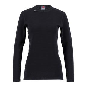 Ulvang - Comfort 200 Hemd mit Rundhalsausschnitt // Schwarz-Pullover - Damen-Ulvang-GearFreak.de-1
