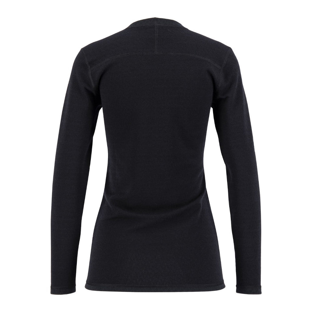 Ulvang - Comfort 200 Hemd mit Rundhalsausschnitt // Schwarz-Pullover - Damen-Ulvang-GearFreak.de-2
