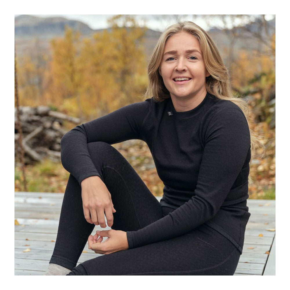 Ulvang - Comfort 200 Hemd mit Rundhalsausschnitt // Schwarz-Pullover - Damen-Ulvang-GearFreak.de-3