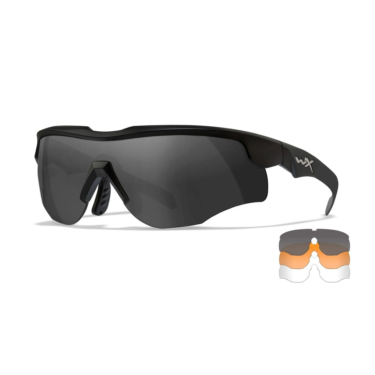 Wiley X - ROGUE Comm Schießbrille Schwarz - 3 Gläser-Schieß- & Sportbrillen-Wiley X-GearFreak.de-1