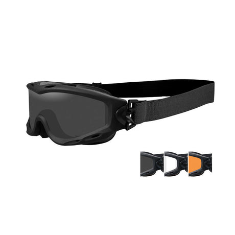 Wiley X - SPEAR Smoke/Clear/Light Rust Matte Black Frame Goggle (3 Linsen)-Schieß- & Sportbrillen-Wiley X-GearFreak.de-1