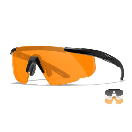 Wiley X - Sabre Advanced Ballistic Glasses Grau / Orange - 2 Gläser-Schieß- & Sportbrillen-Wiley X-GearFreak.de-1