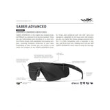 Wiley X - Sabre Advanced Ballistic Goggles  3 Gläser  Grau/Orange/Pink-Schieß- & Sportbrillen-Wiley X-GearFreak.de-4