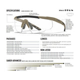 Wiley X - Sabre Advanced Tan Rahmen (nur Rahmen)-Schieß- & Sportbrillen-Wiley X-GearFreak.de-2
