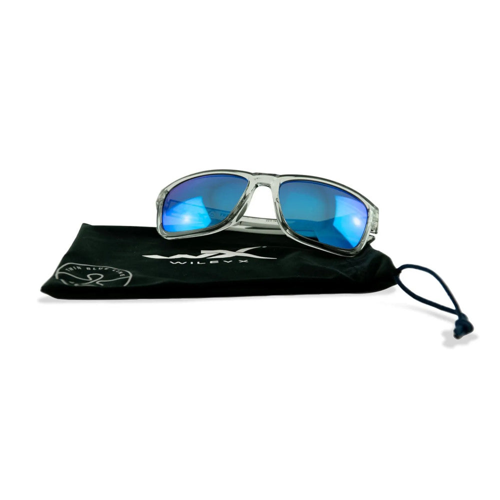 Wiley X - Trek Polaroid Brille Blau  Thin Blue Line Version-Sonnenbrillen & Sportbrillen-Wiley X-GearFreak.de-5