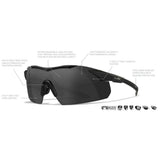 Wiley X - VAPOR COMM 2.5 Sandfarben - 3 Linsen-Schieß- & Sportbrillen-Wiley X-GearFreak.de-12