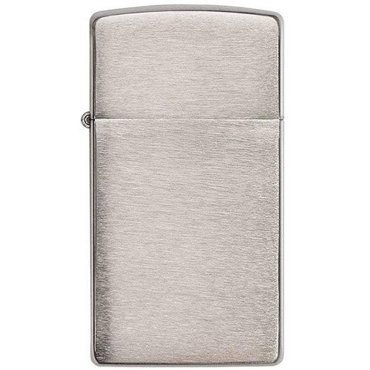 Zippo - Slim Feuerzeug aus gebürstetem // Chrom-Feuerzeuge-Zippo-GearFreak.de-1