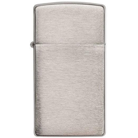 Zippo - Slim Feuerzeug aus gebürstetem // Chrom-Feuerzeuge-Zippo-GearFreak.de-1