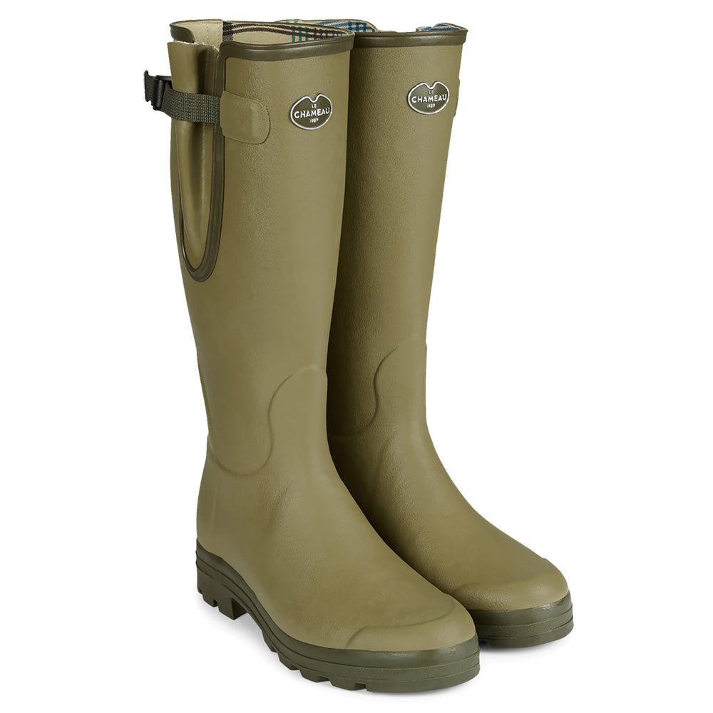 Le Chameau - Vierzon Herren Gummistiefel mit Jerseyfutter // Dunkelgrün
