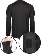 Mil-Tec - Tactical Quick Dry Langarm-T-Shirt // Schwarz