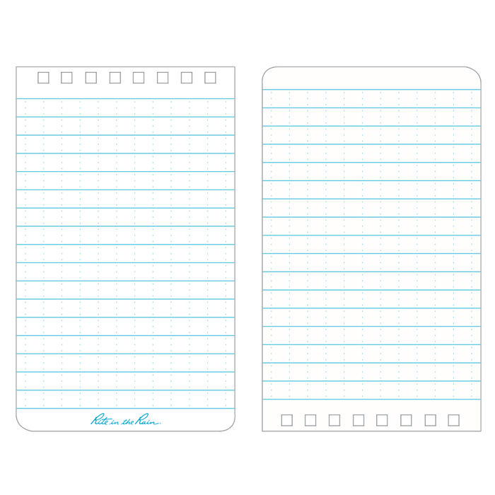 Rite In The Rain - Pocket Top Spirale 8 x 13 cm // Braun